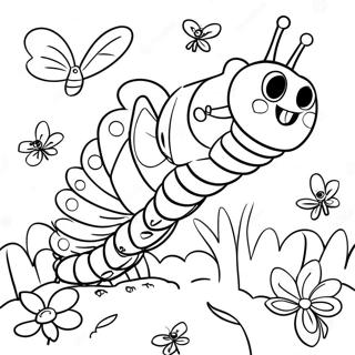 Happy Very Hungry Caterpillar Coloring Page 89396-29642