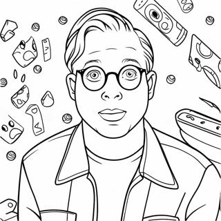 Macaulay Culkin As Kevin Coloring Page 89499-29723