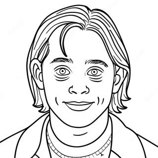 Macaulay Culkin As Kevin Coloring Page 89499-29724