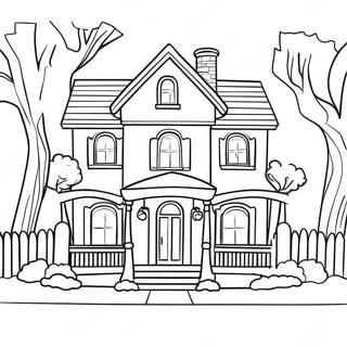 Home Alone House Coloring Page 89500 29727