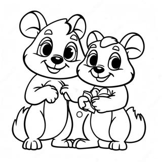 Chip And Dale Coloring Pages