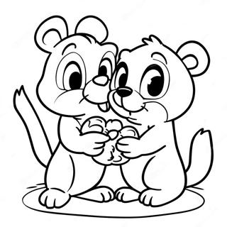 Chip And Dale Coloring Pages