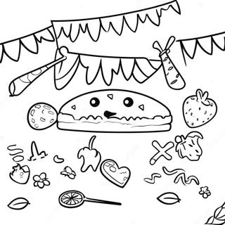 Fiesta Celebration Coloring Page 89600-29794