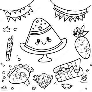 Fiesta Celebration Coloring Page 89600-29796