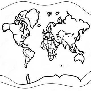 World Map Coloring Page 89652-29835