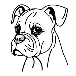 Boxer Dog Coloring Page 89703-29875