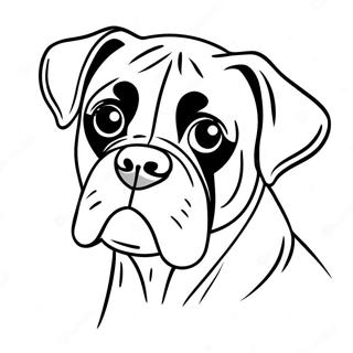 Boxer Dog Coloring Page 89703-29876