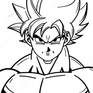 Goku Ultra Instinct Coloring Page 89729-29893