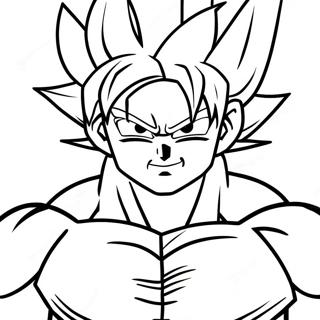 Goku Ultra Instinct Coloring Page 89729-29894