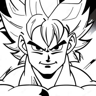Goku Ultra Instinct Power Up Coloring Page 89731-29903