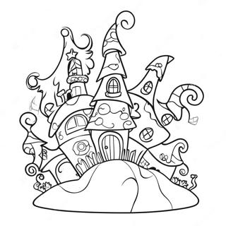 Colorful Whoville Houses Coloring Page 89886 30019