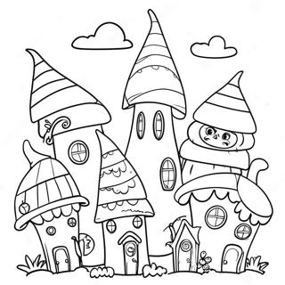 Whimsical Whoville Houses Coloring Page 89887-30022