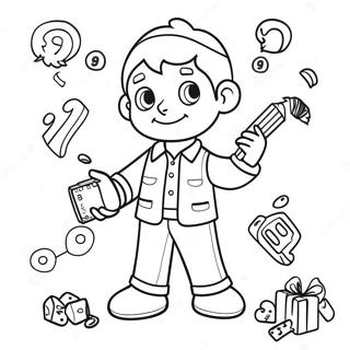 Fun Addition Math Coloring Page 89912-30037