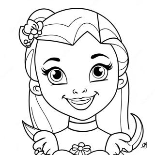 Draculaura With A Friendly Vampire Smile Coloring Page 90041-30148