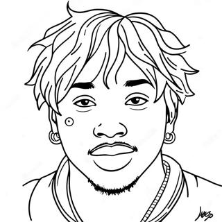 Juice Wrld Coloring Page | Coloring-Pages.com