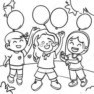 Colorful School S Out Party Coloring Page 90197-30268
