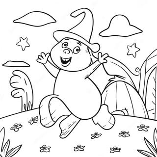 Room On The Broom Coloring Pages