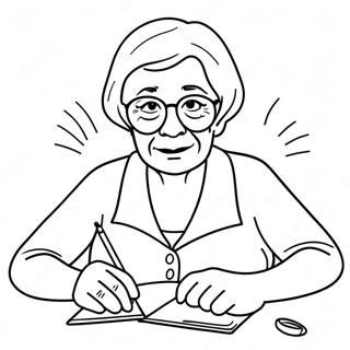 Grandma Coloring Page 90402-30414