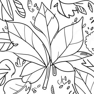 Fall Leaf Coloring Pages