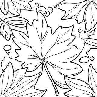 Fall Leaf Coloring Page 90428-30434