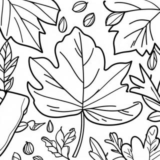 Fall Leaf Coloring Page 90428-30435