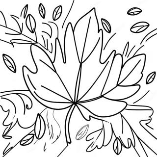 Fall Leaf Coloring Page 90428-30436