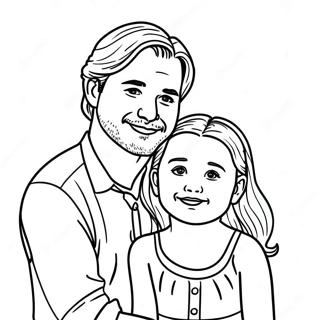 Daughter Fathers Day Coloring Page 90454-30454