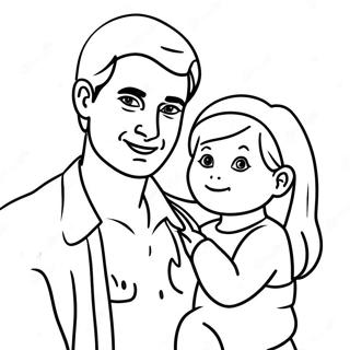 Daughter Fathers Day Coloring Page 90454-30456