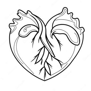 Broken Heart Coloring Page 90480-30473