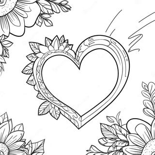 Broken Heart Coloring Page 90480-30475