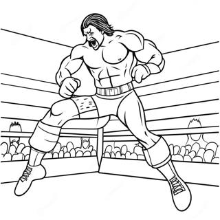 Wwe Wrestler Jumping On Opponent Coloring Page 90532-30518