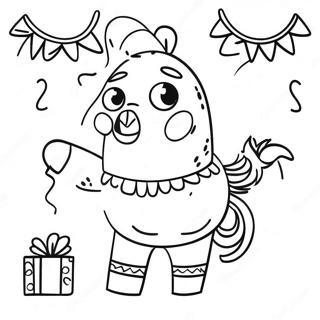 Festive Pinata Coloring Page 90561-30552