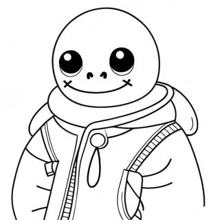 Sans Coloring Pages