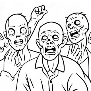 Zombies 3 Coloring Page 90635-30593