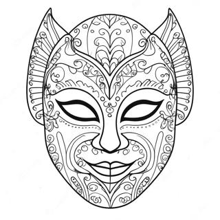 Mask Coloring Page 90661-30615