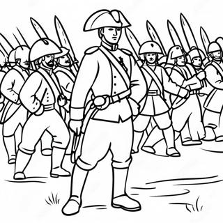 Colonial Soldier In Battle Coloring Page 90712-30659