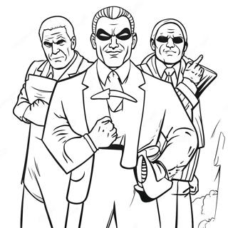 Bad Guys Coloring Pages