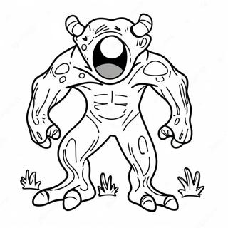 Creepy Monster Coloring Page 90764-30701