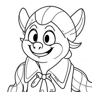 Mischievous Trickster Coloring Page 90766-30712