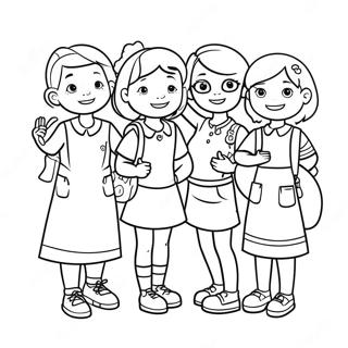 Fun Babysitters Club Characters Coloring Page 90788-30719