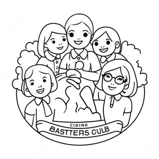 Colorful Babysitters Club Logo Coloring Page 90791-30732