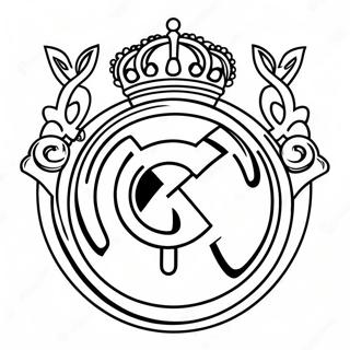 Real Madrid Logo Coloring Page 90814-30739