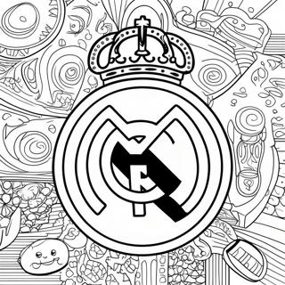 Real Madrid Logo Coloring Page 90814-30740