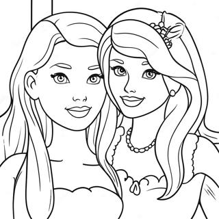 Barbie And Friends Coloring Pages