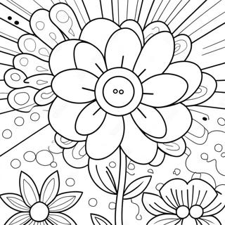Charming Flower Mini Coloring Page 90971-30867