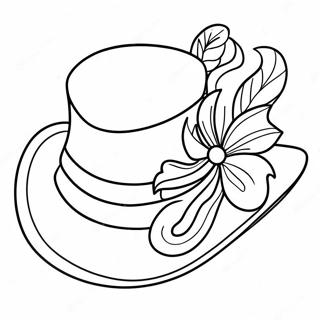 Festive Kentucky Derby Hat Coloring Page 91022-30912