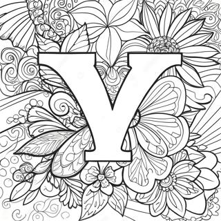 Letter Y Coloring Pages