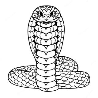 King Cobra With Vibrant Scales Coloring Page 91071-31011