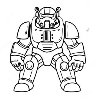 Fallout Power Armor Coloring Page 91097-31029