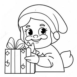 Mrs Claus With Christmas Gifts Coloring Page 91201-31109